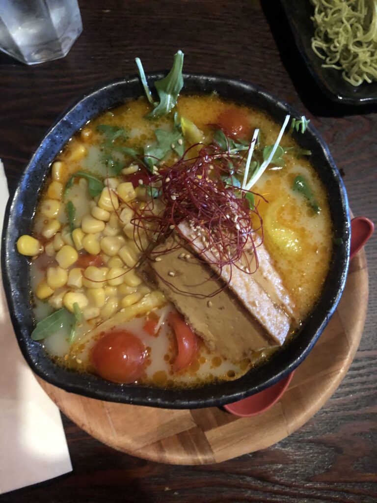 Vegan ramen at Marufuku